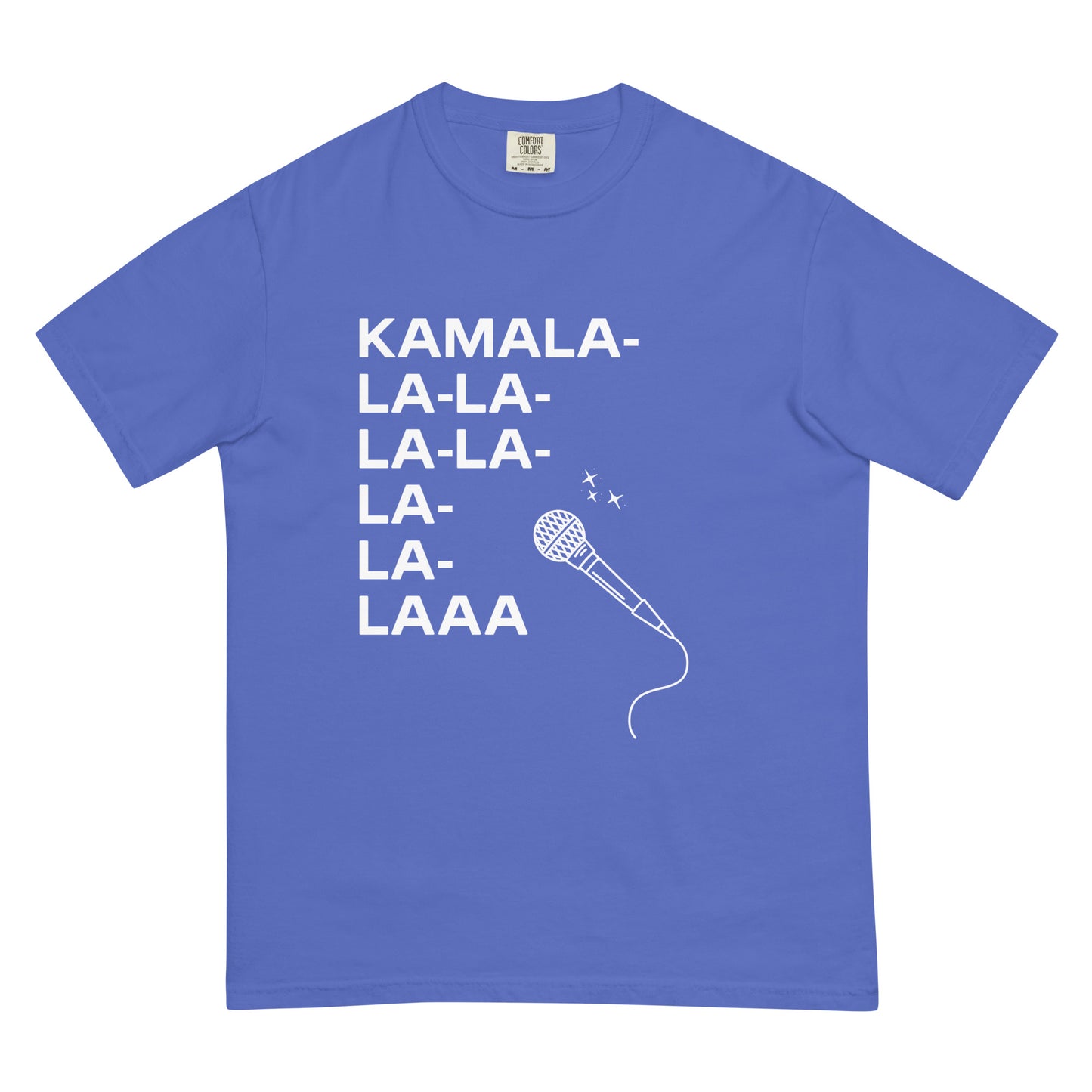 Karaoke for Kamala (white print) heavyweight t-shirt